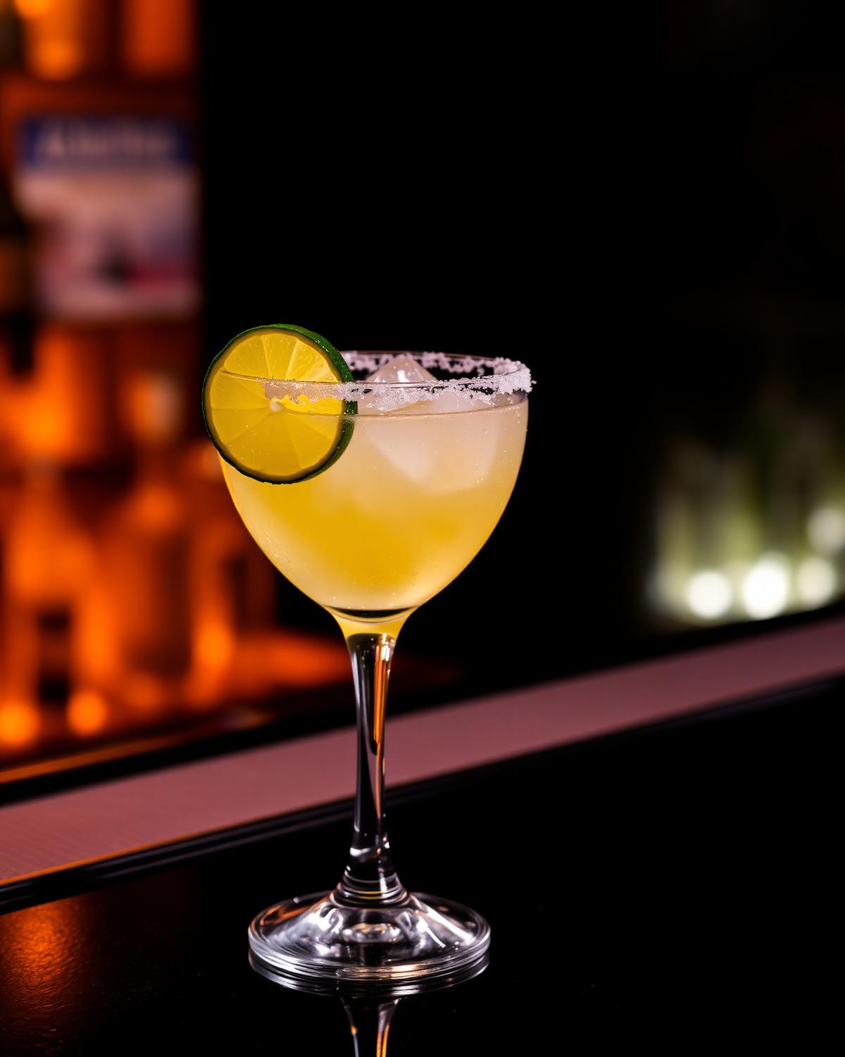 Signature margarita at Los Primos in Oviedo